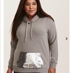 Torrid Sequin Pocket Hoodie
